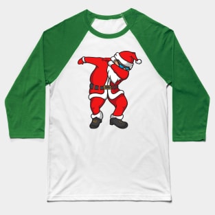 Dabbing Santa Funny Christmas Baseball T-Shirt